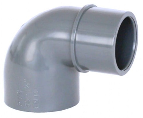 Kolano PVC 90 KW KZ 63 mm  nyplowe redukcyjne 