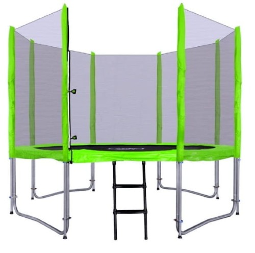 Trampolina ogrodowa SkyRamiz 305cm 10FT dla dzieci Zielony + Akcesoria