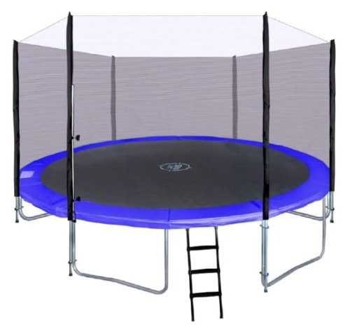 Trampolina ogrodowa SkyRamiz 366cm 12FT dla dzieci Niebieski + Akcesoria