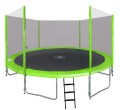 Trampolina ogrodowa SkyRamiz 366cm 12FT dla dzieci Zielony + Akcesoria