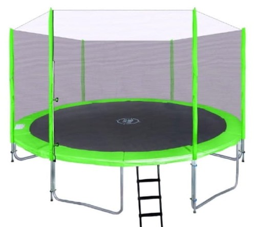 Trampolina ogrodowa SkyRamiz 427cm 14FT dla dzieci Zielony + Akcesoria