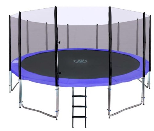 Trampolina ogrodowa SkyRamiz 487cm 16FT dla dzieci Niebieski + Akcesoria