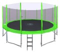 Trampolina ogrodowa SkyRamiz 487cm 16FT dla dzieci Zielony + Akcesoria