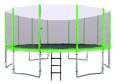 Trampolina ogrodowa SkyRamiz 487cm 16FT dla dzieci Zielony + Akcesoria