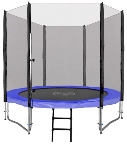 Trampolina ogrodowa SkyRamiz dla dzieci 244cm 8FT Niebieski + Akcesoria