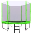 Trampolina ogrodowa Skymiz 244cm 8FT dla dzieci Zielony + Akcesoria