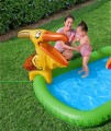 Dmuchany Plac zabaw Brodzik Świat Dinozaurów dla dzieci 2+ BESTWAY 241x140x137cm + Zjeżdżalnia + Natrysk wodny + Akcesoria