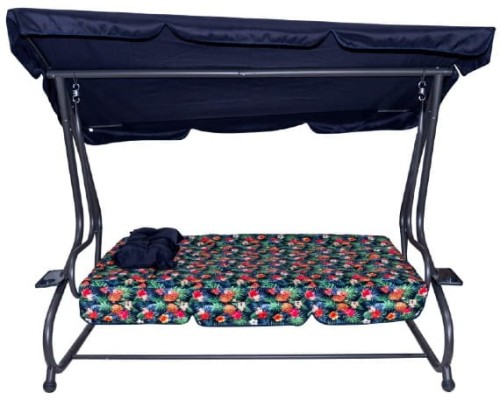 Huśtawka Ogrodowa Siedzisko Textylina 2x1 WZÓR TROPIC