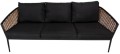 Duży Zestaw Mebli Ogrodowych Aluminiowe Sofa + Dwa Fotele + Stolik