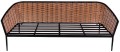 Duży Zestaw Mebli Ogrodowych Aluminiowe Sofa + Dwa Fotele + Stolik