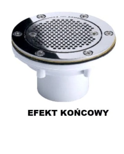 Pokrywa stalowa dyszy basenowej ssącej masażu nr  11795 