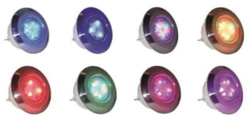 Lampa basenowa White Steel Euro Led Diamond Plus 30W RGB 1150lm rama stalowa 