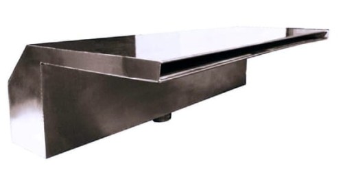 Wodospad basenowy Maui 50 cm  20m3/h montaż w ścianie stal A316