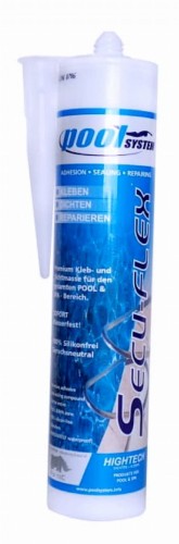 Silikon biały  300ml  Łączenie kamienia z folią basenową betonem  ceramiką