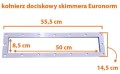 Ramka skimmera basenowego - różne modele