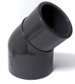 Kolano nyplowe  45 redukcja KW/KZ 63mm PVC