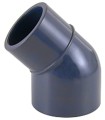 Kolano nyplowe  45 redukcja KW/KZ 63mm PVC
