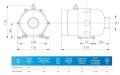 Dmuchawa basenowa Eolo 0,7 kW 220V – pompa powietrza do SPA