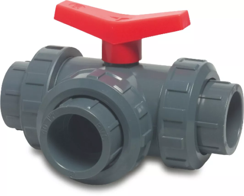 Zawór kulowy 3 drożny 63 mm KW KW KW 