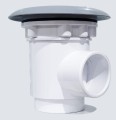 Odpływ denny MINI, 15 cm szary