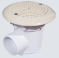 Odpływ denny MINI, 15 cm beżowy