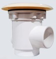 Odpływ denny MINI, 15 cm beżowy
