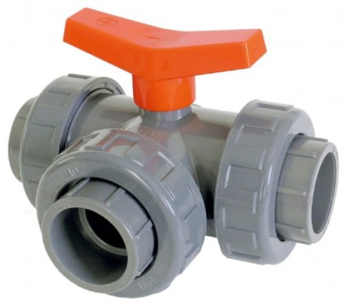 Zawór kulowy trójdrożny 50 mm KW KW KW 