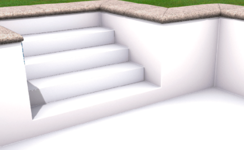 Wkład foliowy liner biały grubość  0,75mm