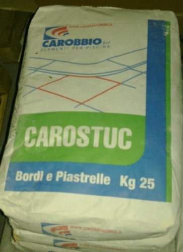 Fuga SZARA 25kg  kamienie basenowe Carobbio 