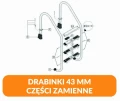 Części zamienne drabinki basenowe ze stali 