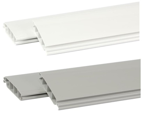 Żaluzja basenowa PVC Seniorita biała/szara 3 m