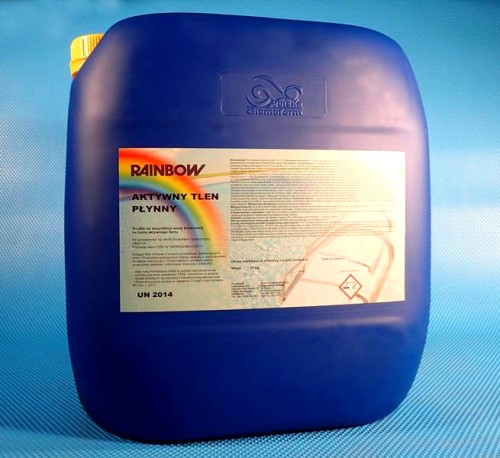 Aktywny Tlen Płynny 30 kg – Bezchlorowy Środek Dezynfekujący | Do automatycznego dozowania – Basendom.pl