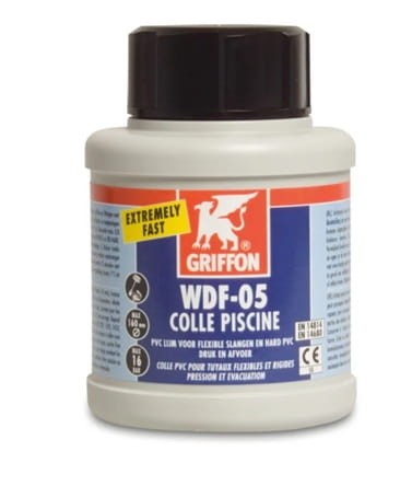 Griffon WDF-05 Klej do rur PVC 0,25 l Niebieski | Do PVC i Poolflex | WRAS
