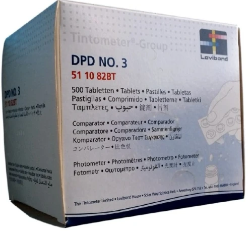 Tabletki DPD3 do fotometru – chlor całkowity | 10, 250, 500 szt.