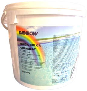 Chlor do basenu SZOK granulat 5 kg RAINBOW | szybki chlor szokowy