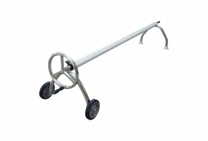 Zwijacz do folii solarnej 2–5 m na kółkach | Stal nierdzewna