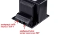 TEBAS EU Transformator 12V 100W do lamp LED basenowych