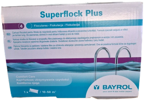 Superflock Plus BAYROL 1 kg | Flokowanie i klarowanie wody w basenie | Basendom.pl
