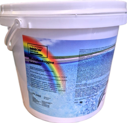 Chlor do basenu tabletki 200g 3w1 5 kg Rainbow
