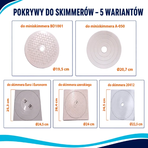 Pokrywa do skimmera basenowego – różne modele
