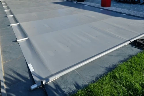 Bezpieczne przykrycie basenu 4 × 8 m PVC 580 g/m²
