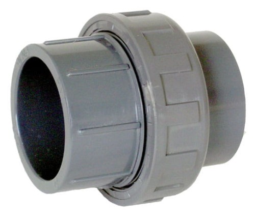 Śrubunek  dwuzłączka 63 mm PVC KW/KW z uszczelką 