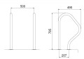 Poręcz basenowa FX-7 stal 316 2 sztuki KOMPLET Flexinox