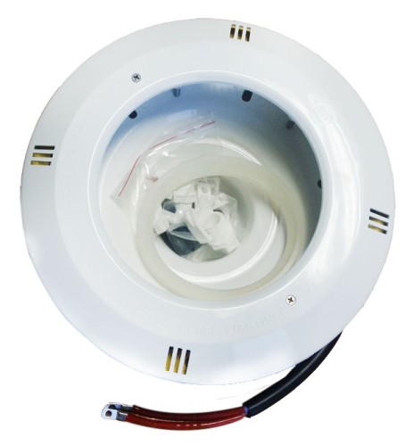 Lampa  basenowa EURO ramka biała tworzywo komplet bez żarówki  kabel 2 x 1,5 mm