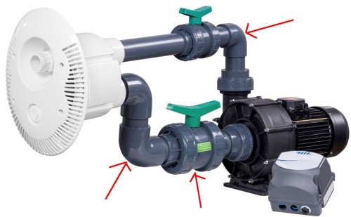  Zestaw złączek do pompy  masażu TENDER   70 m3/h