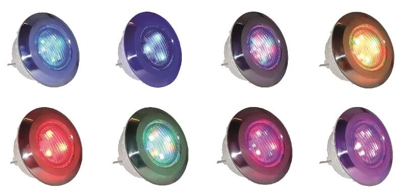 tak świeci lampa basenowa DIamond PLUS RGB 