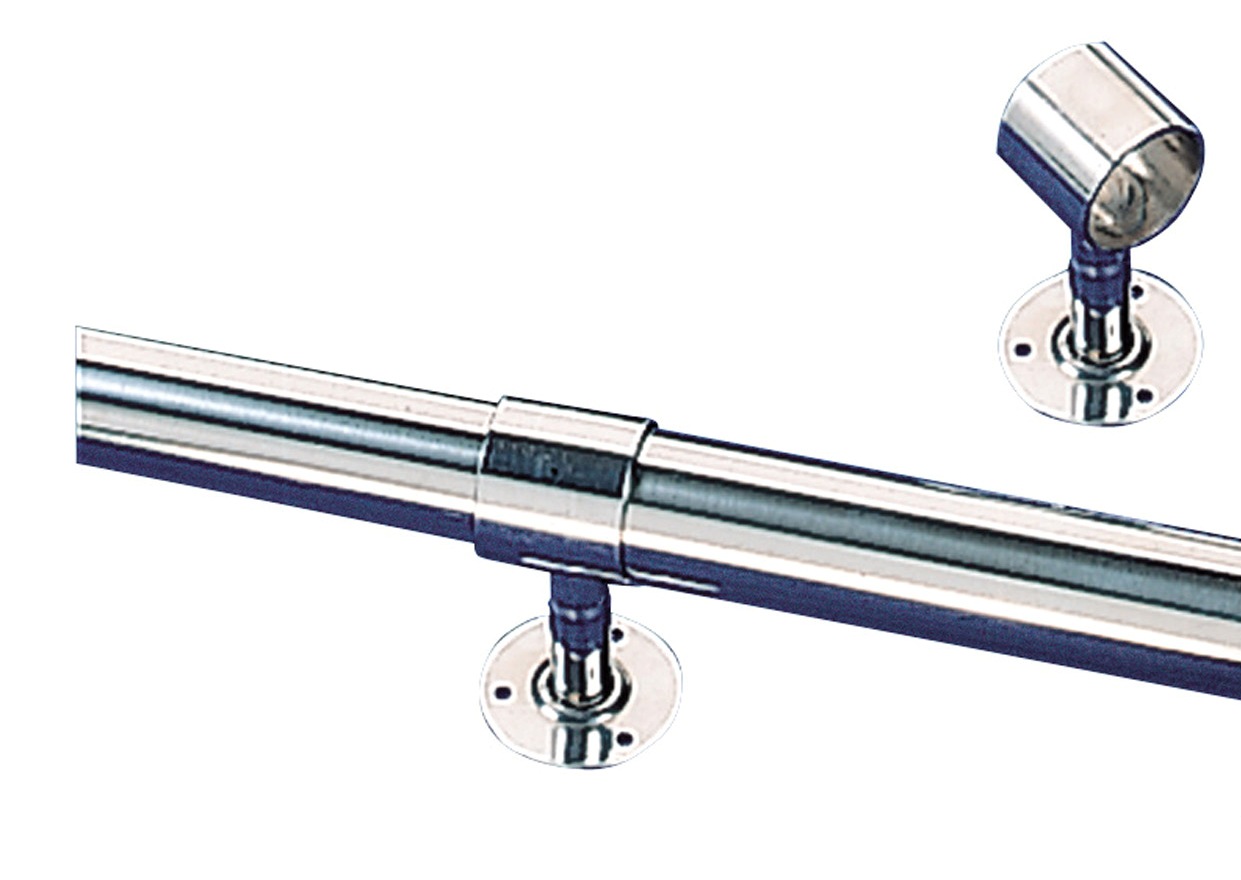 Uchwyt przelotowy poręczy basenowej FX-14 Flexinox stal nierdzewna
