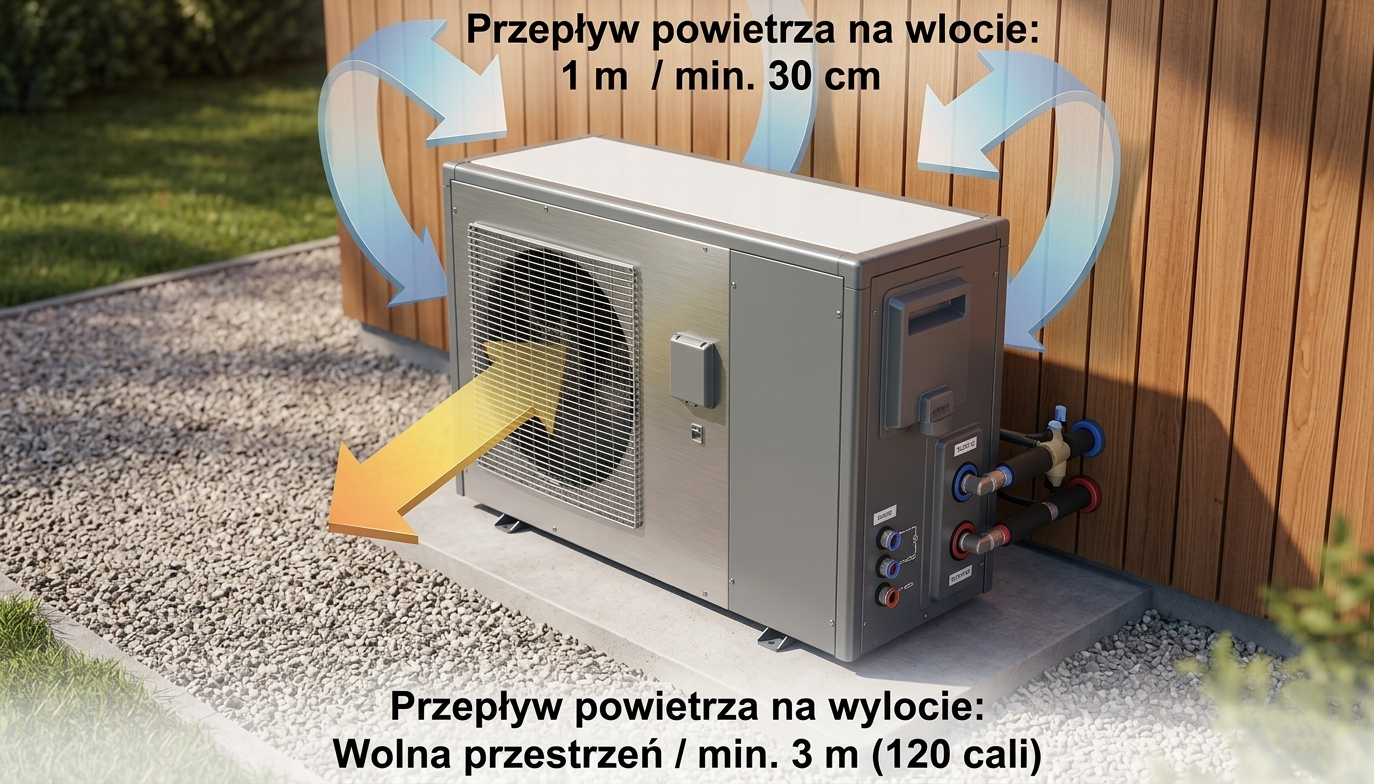 Jak ustawić basenową pompę ciepła TEBAS